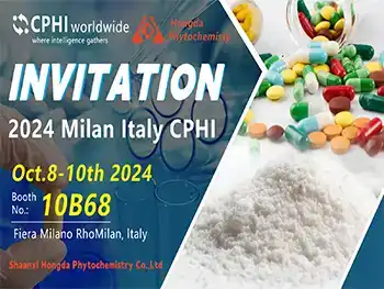 Shaanxi Hongda Will Participate In CPHI Italy In October